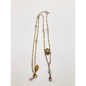 Vintage S.F Lizpalacios dainty rhinestone necklace